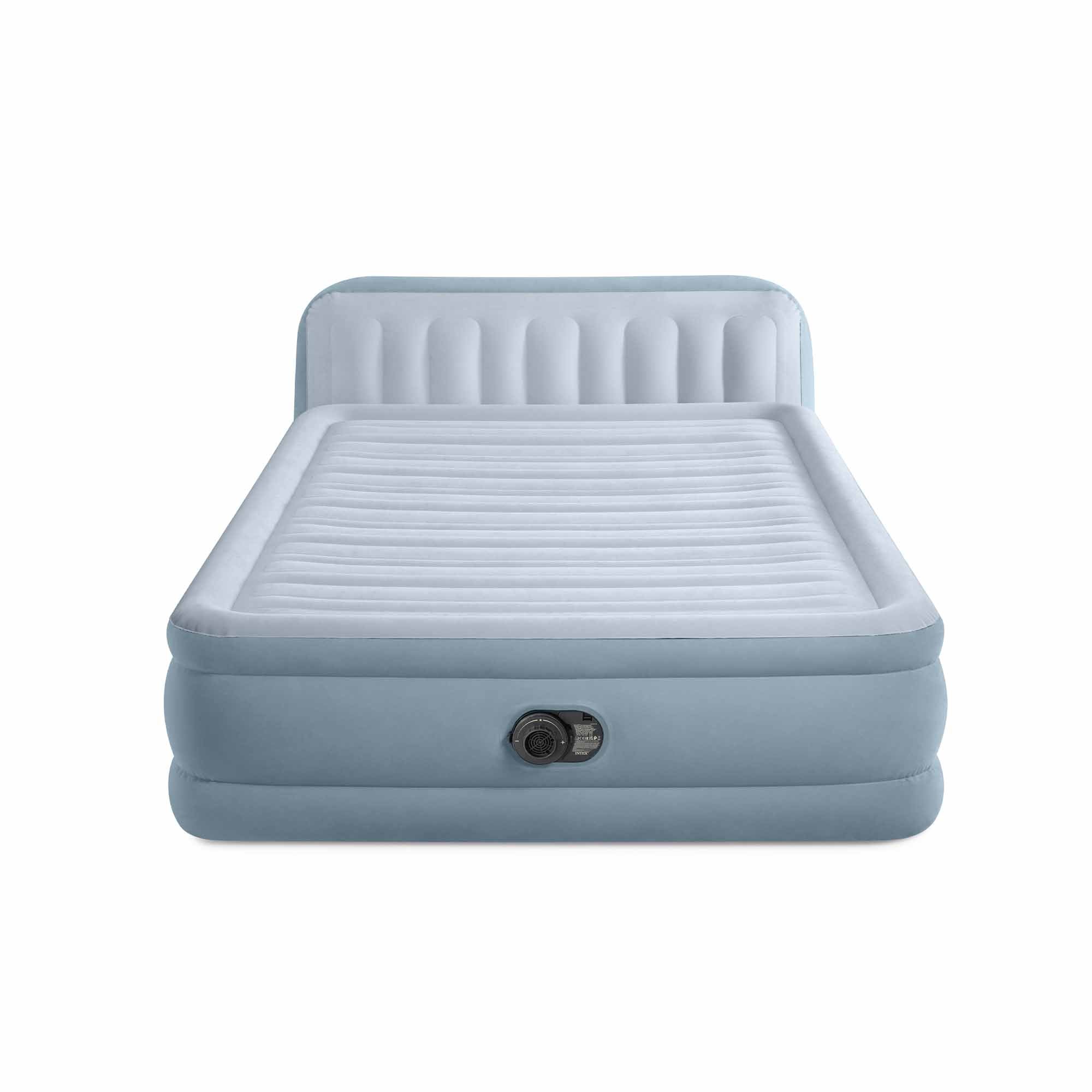 Intex 64450ND Materasso Gonfiabile Matrimoniale Plush Headboard