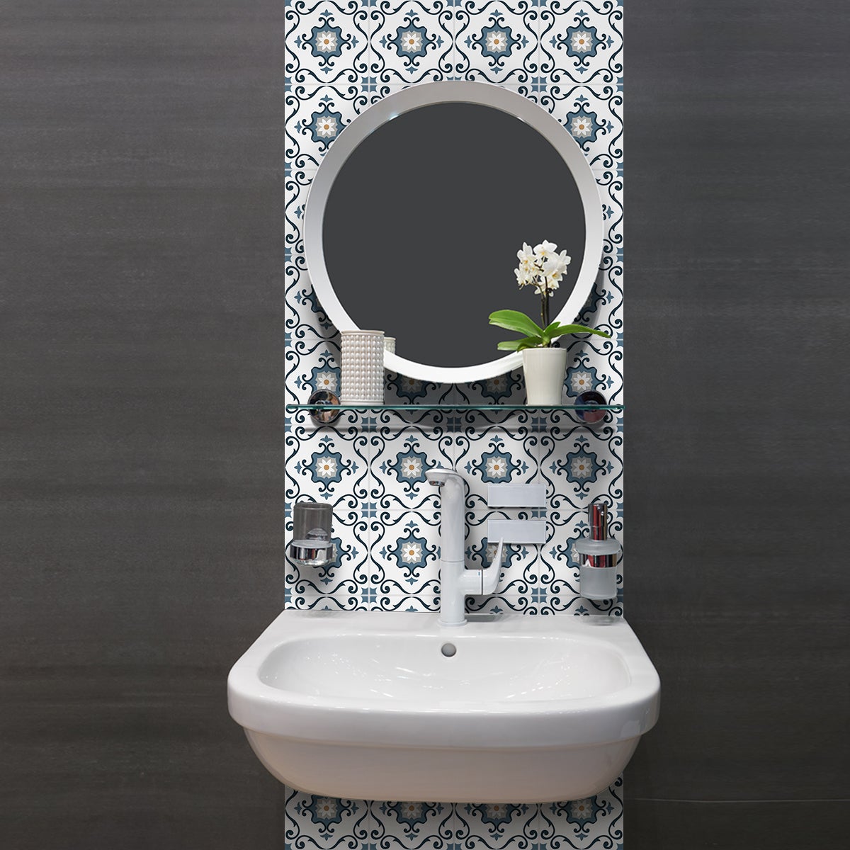 9 adesivi piastrelle azulejos Clarita - Sticker adesivo - adesivi murali - 9stickers20x20cm - 3