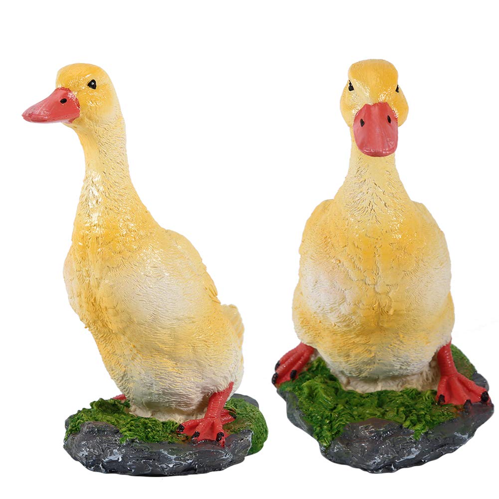 DÉCOR DE CANARD MODÈLE ANIMAL ARTIFICIEL EN RÉSINE POUR ORNEMENT DE PAYSAGE - 3