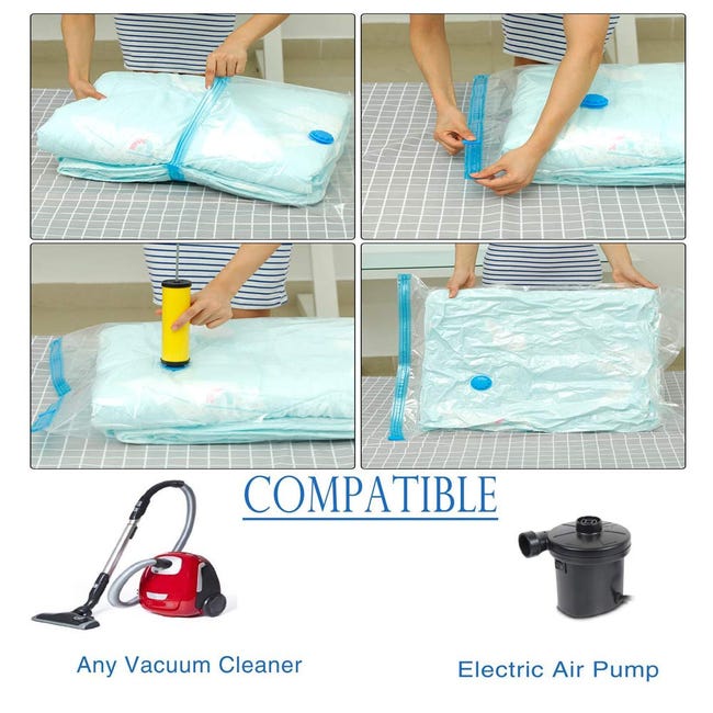Tenbrachian 8 Pz Sacchetti Sottovuoto Vestiti Viaggio, 60 x 40 cm Buste Sottovuoto Vestiti da Tenbrachian 8 Pz Sacchetti Sottovuoto Vestiti Viaggio, 60 x 40 cm Buste Sottovuoto Vestiti da