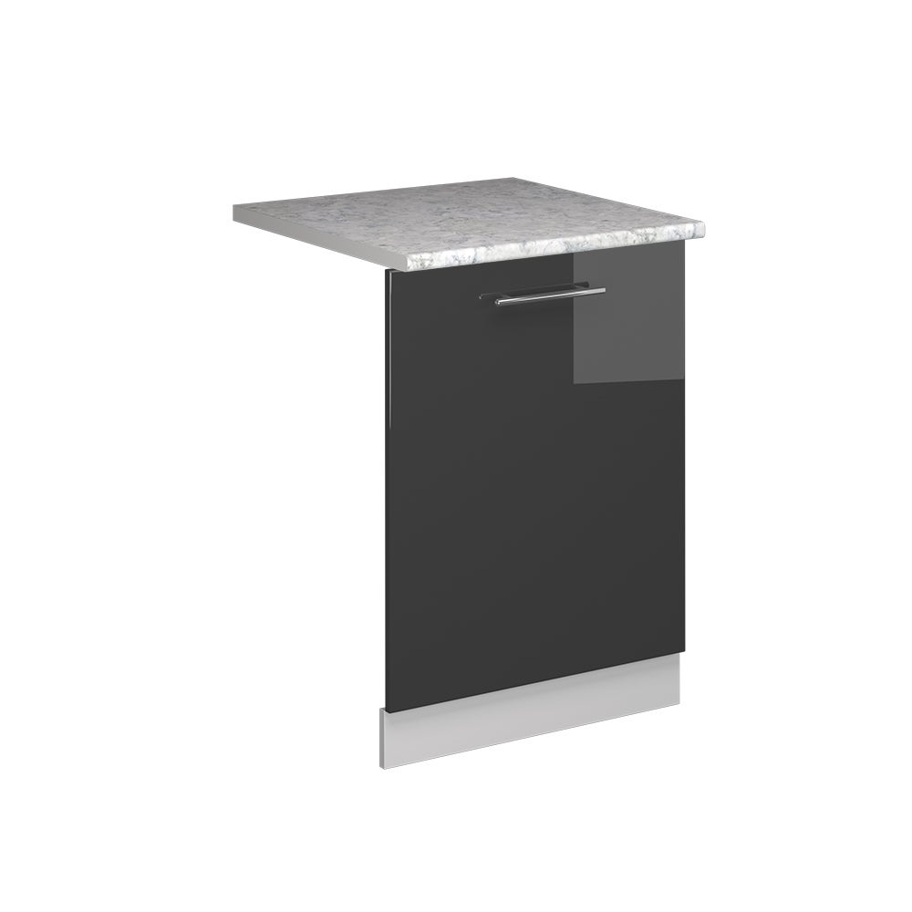 Vicco Panel przedni zmywarki Fame-Line, Antracyt wysoki połysk, 60 cm , BP Marmur