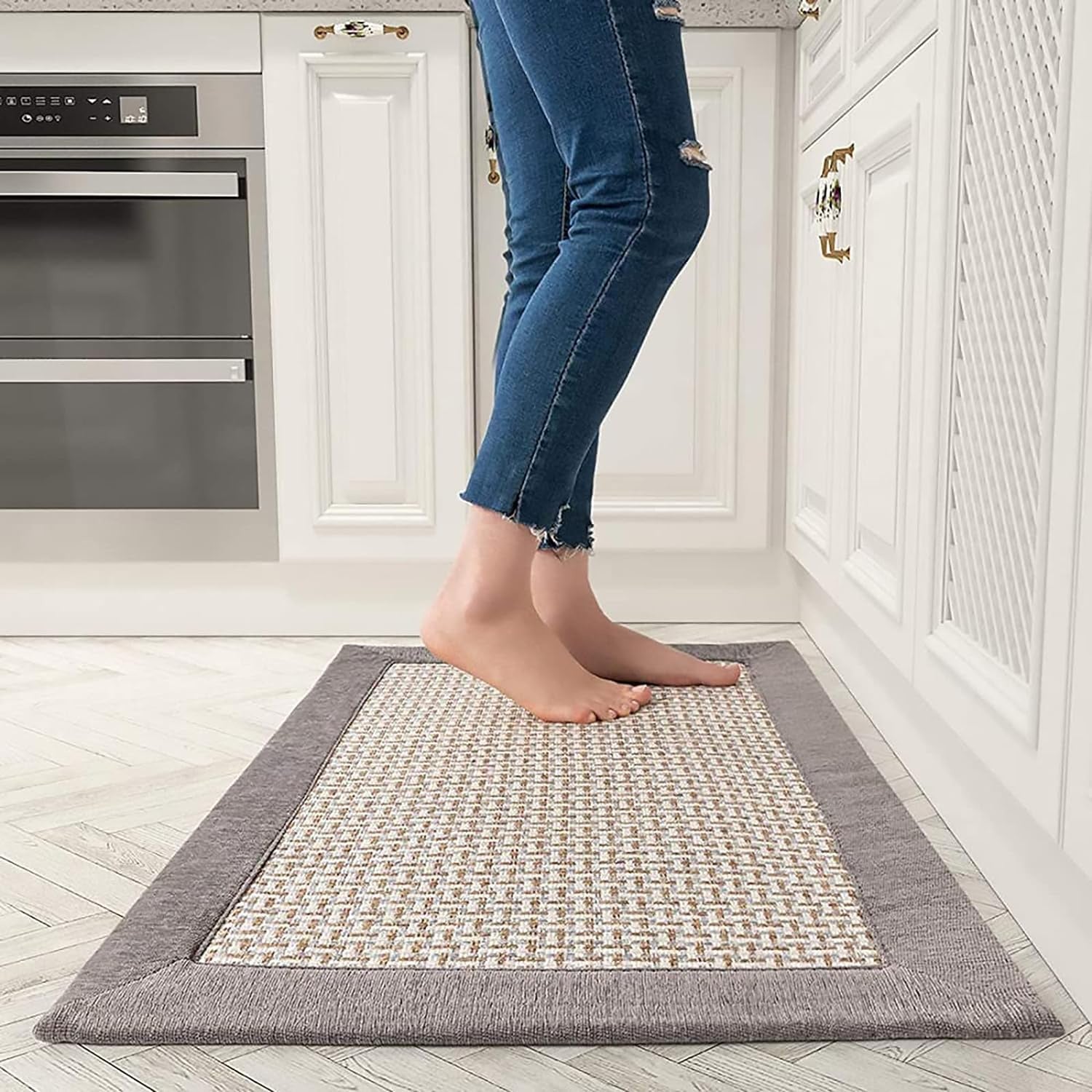 Tapis De Couloir Long 120x200 Cm - Antidérapant, Absorbant, Lavable - Pour Cuisine, Entrée, Salon