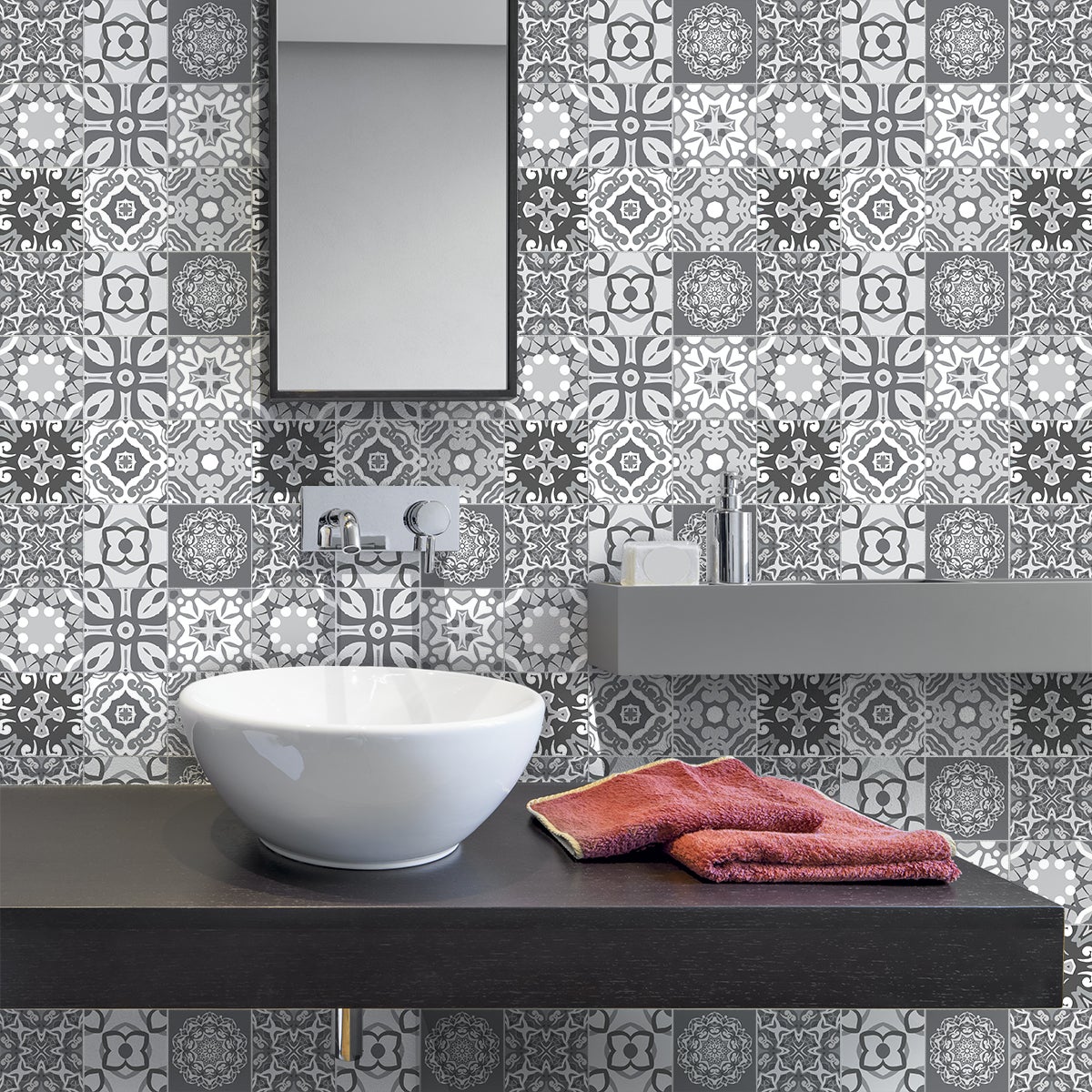 9 adesivi piastrelle azulejos abelardo - Sticker adesivo - adesivi murali - 9stickers20x20cm - 3