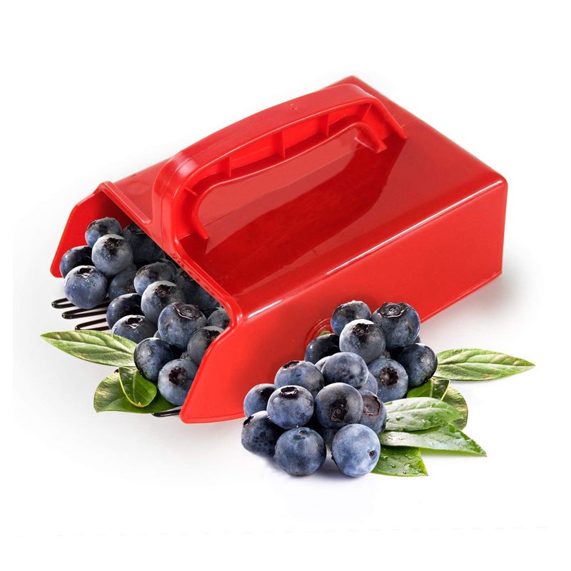 (Red) Blueberry Comb - Berry Shovel - Plastic Berry Picker Narzędzia do zbierania malin, jeżyn, jagód i czarnej porzeczki.