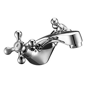 Rubinetto Per Lavabo A Parete, Ottone, Rubinetto Per Lavabo Con Bocca Girevole A 360 Miscelatore Per Lavabo Con Doppia Maniglia A Croce Miscelatore Caldo E Freddo Nero 82983273