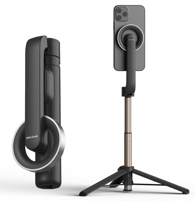 Perche à Selfie Magnétique Multifonction 4 En 1 - Trépied Rotatif