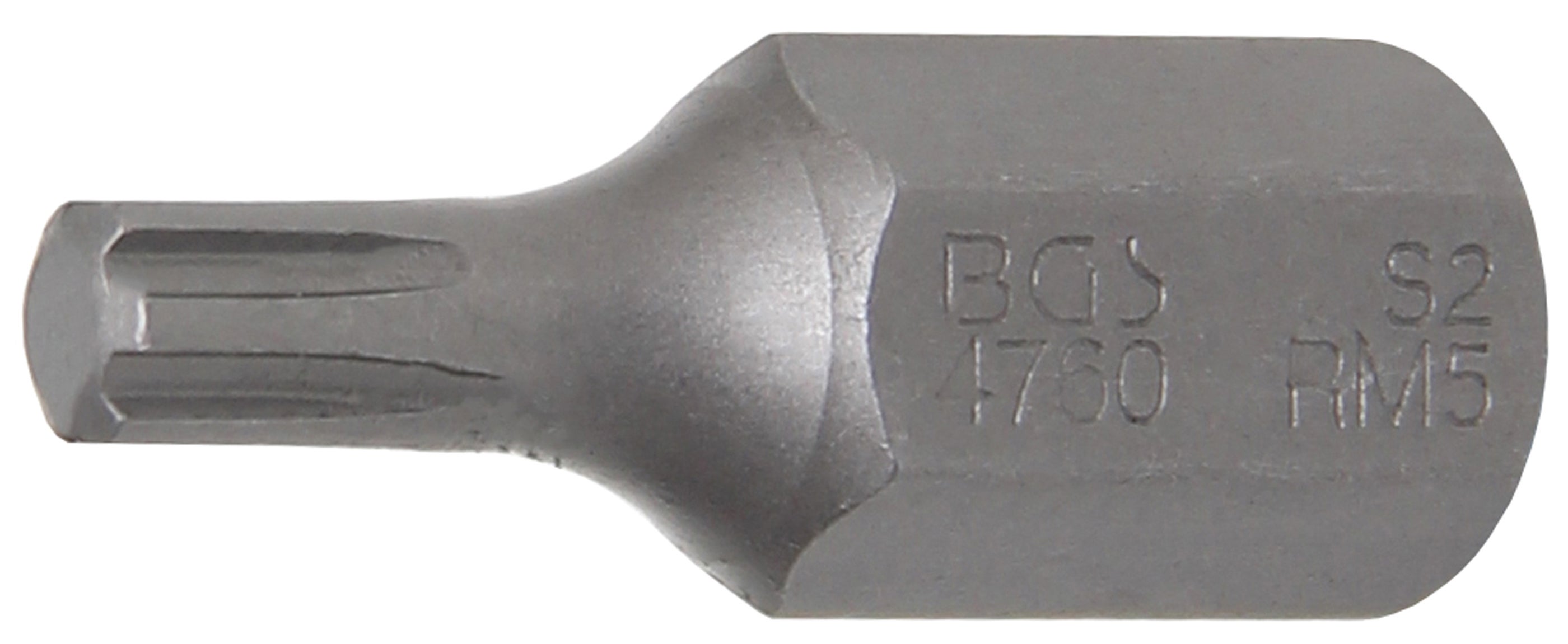 BGS Bit napęd zewnętrzny sześciokątny 10 mm (3/8") profil klinowy (do RIBE) M5 - 4760