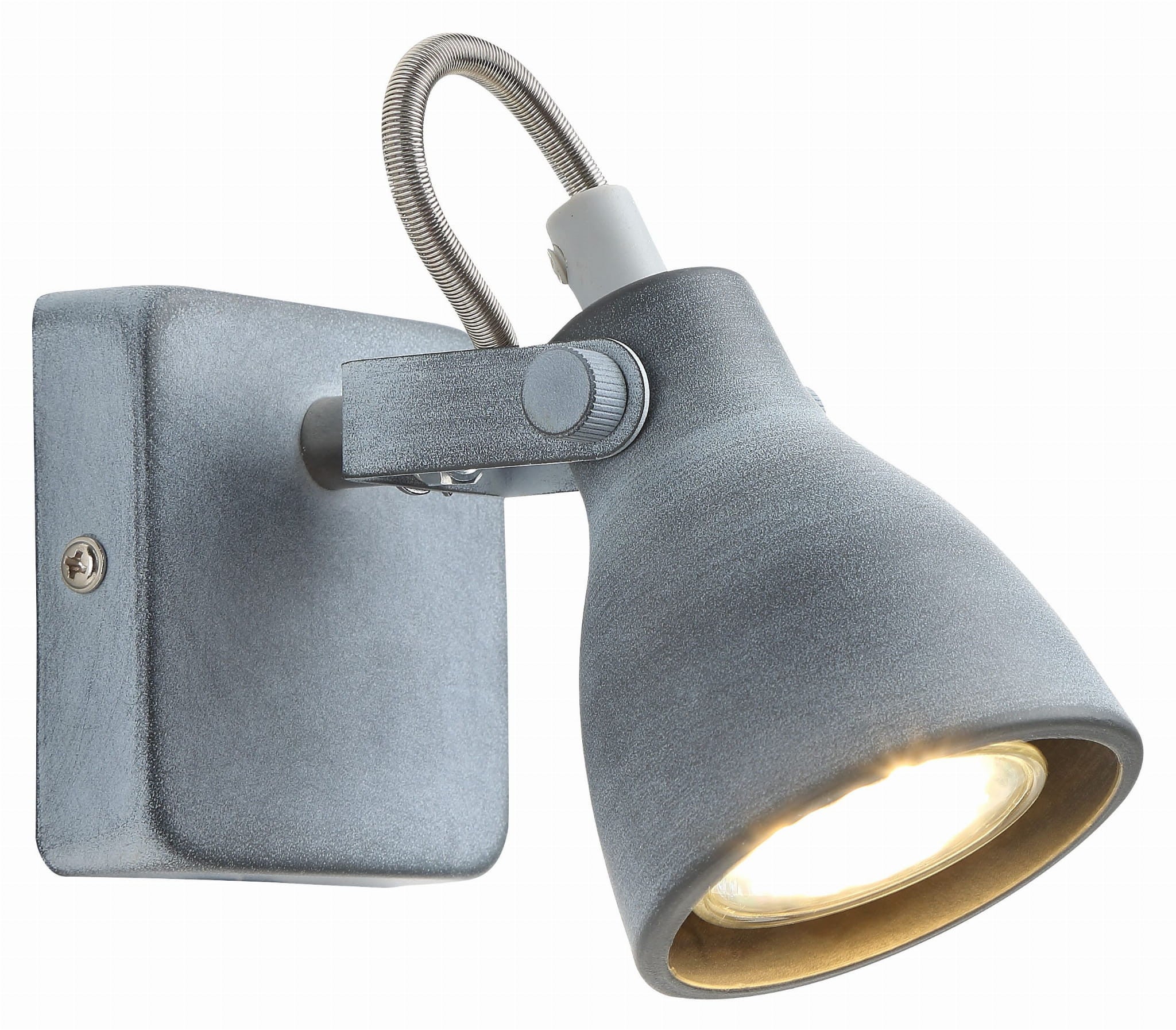 Kinkiet ścienny Ash szary 1xGU10x40W wym: 11 x 16 x 8 cm metal IP20 Candellux