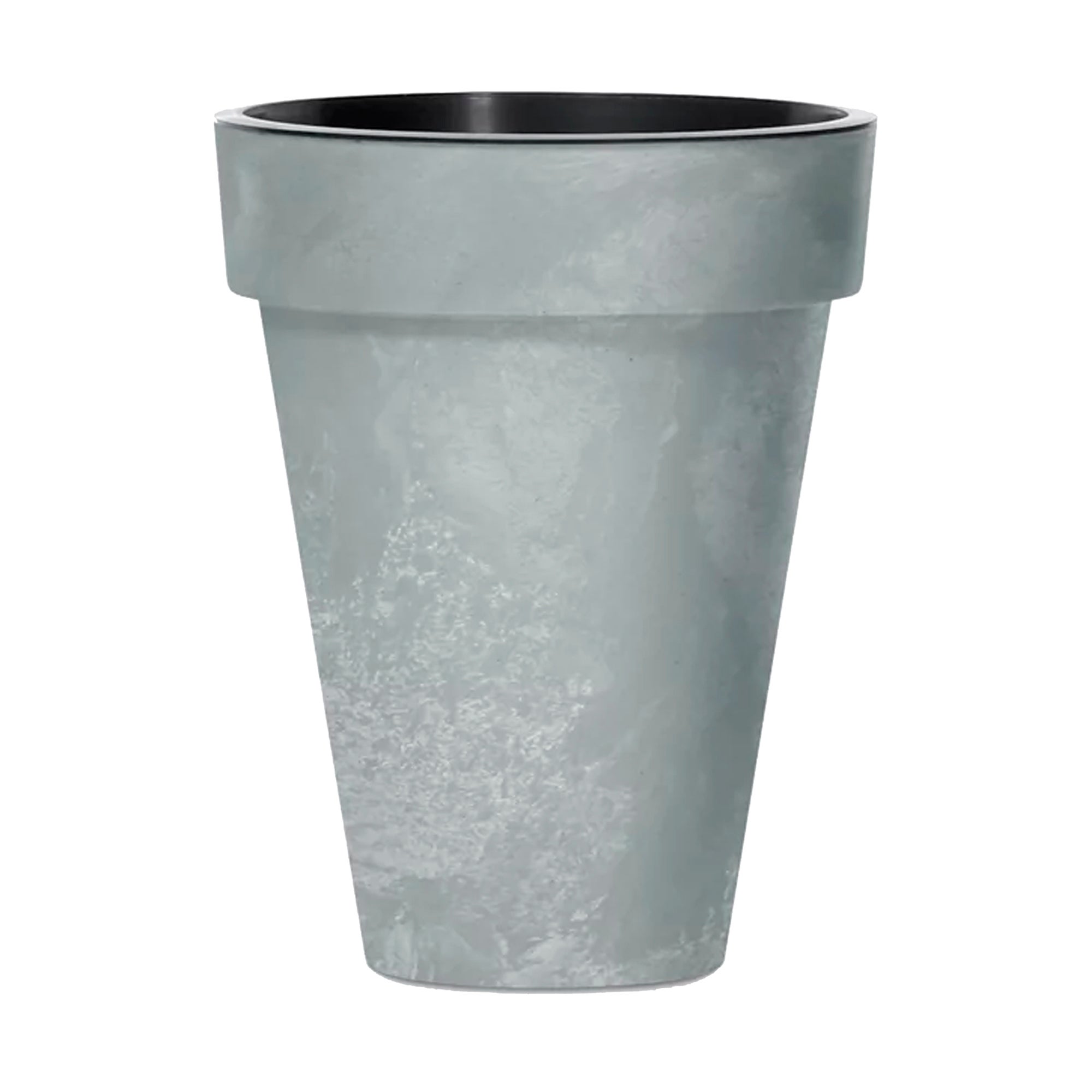 Pot Cube Slim Beton Effect 12 L, Ø 276x349 mm - Béton | Leroy Merlin