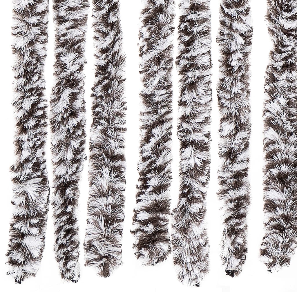 Moustiquaire | Rideau anti-moustique Marron et beige 90x200 cm Chenille CFW15477 - 5