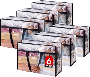 Set 4 Cubi Portaoggetti In Tessuto Con Manici In Legno | 33x33x33 Cm, Pieghevoli, Beige, Per Scaffali E Librerie