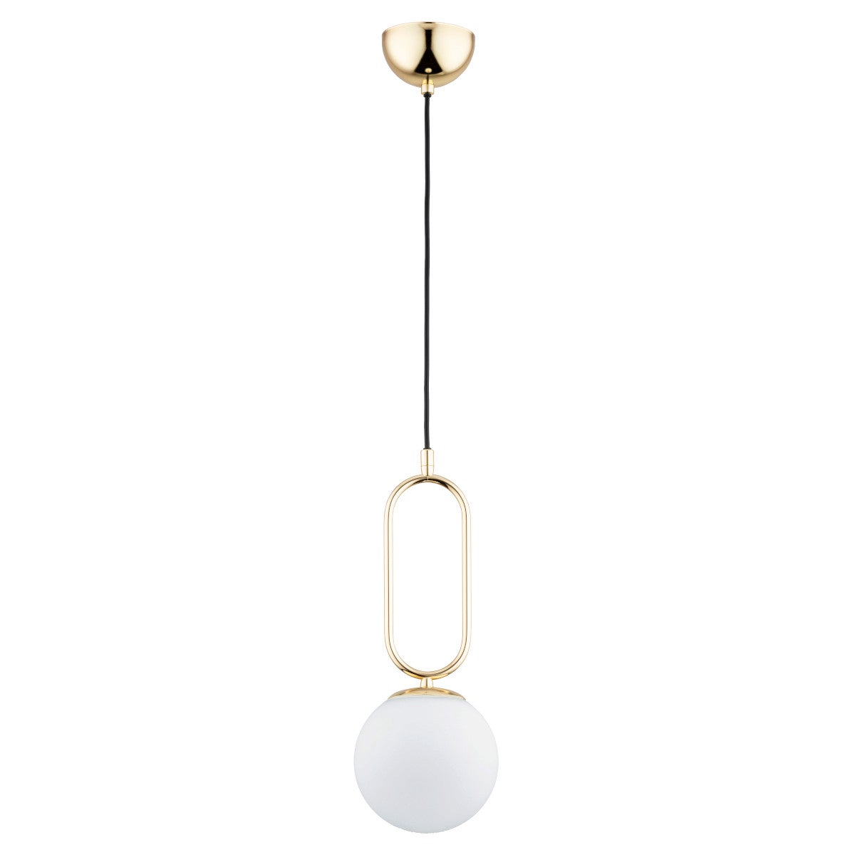 Lampa wisząca Vavil złoto-czarna-biała 1xE14x10W wym: 90 x 15 x 15 cm metal Alfa