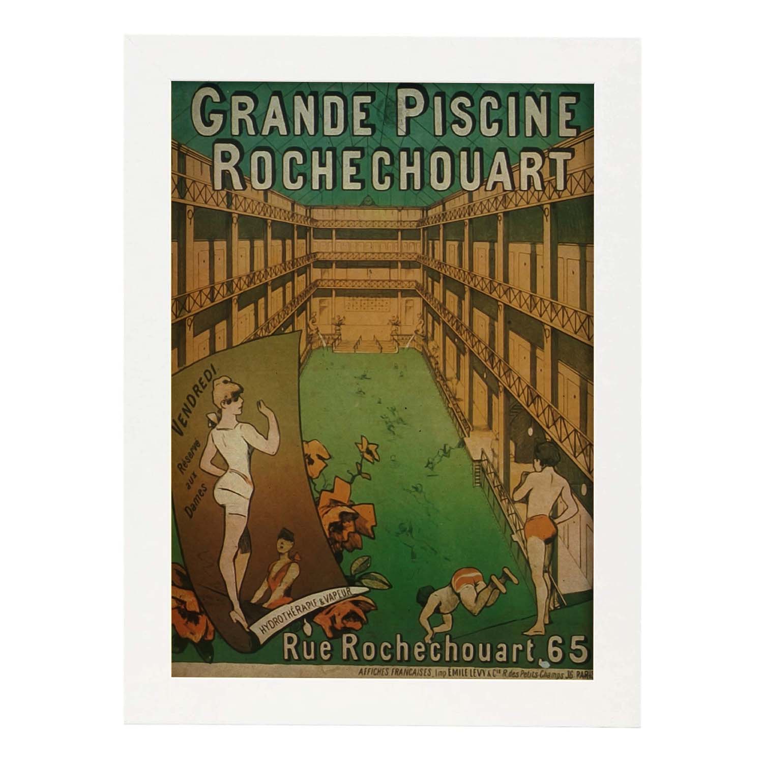 Poster Vintage Publicité Salle De Bain – Format 40x60 Cm – Impression Haute Qualité – Neuf