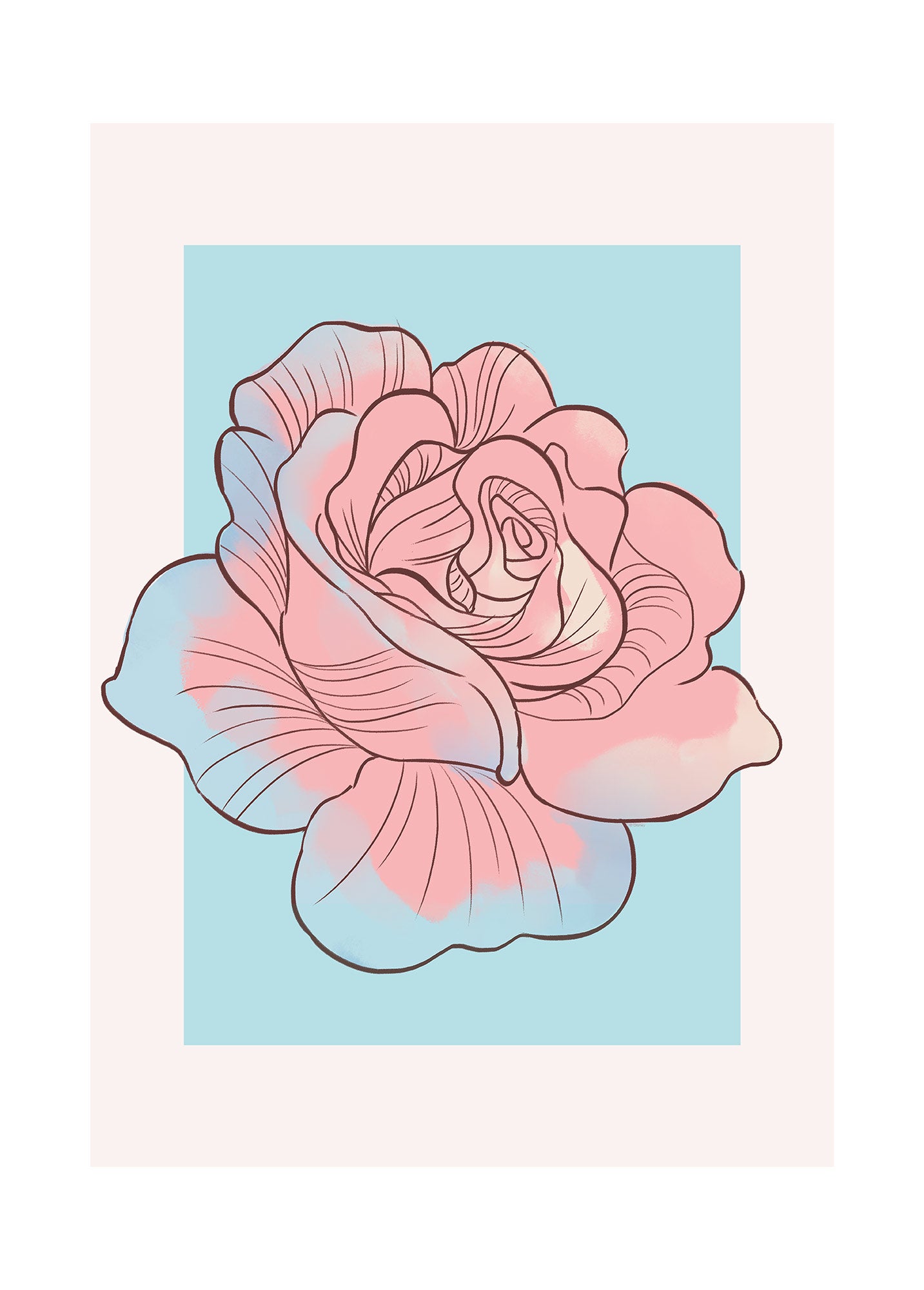 Poster d'art de Komar - Disney Cinderella Rose - Taille: 30 x 40 cm - 2