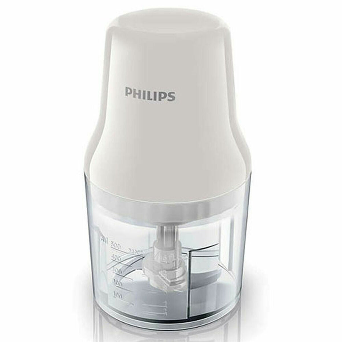 Krajalnica elektryczna Philips mini 450 W miska 0,7 L biała kompaktowa