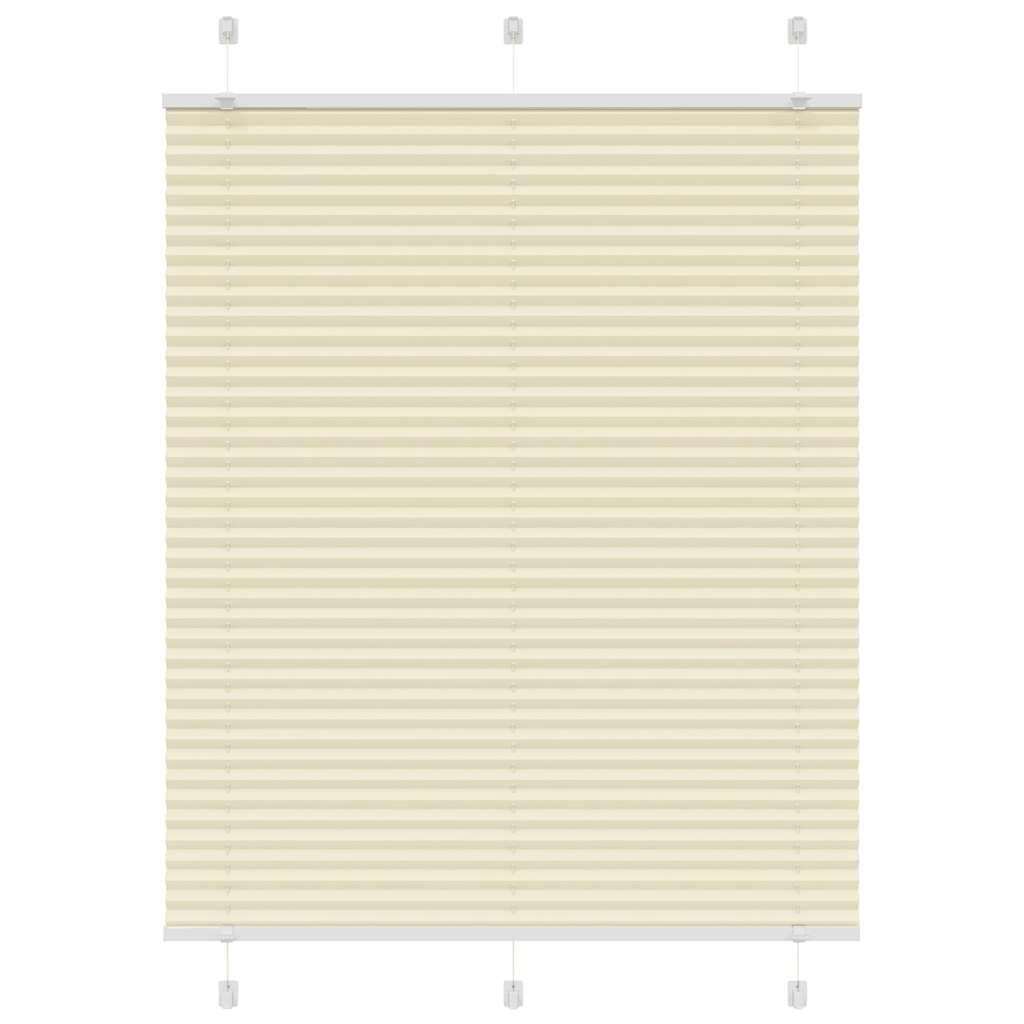Roleta plisowana kremowa 105x150 cm Szerokość tkaniny 104,4cm vidaXL