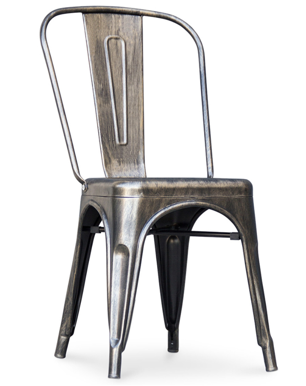 Les Tendances  Silla Vintage Kalax De Acero Reforzado, Gama Alta-Color Bronce , Leroy Merlin