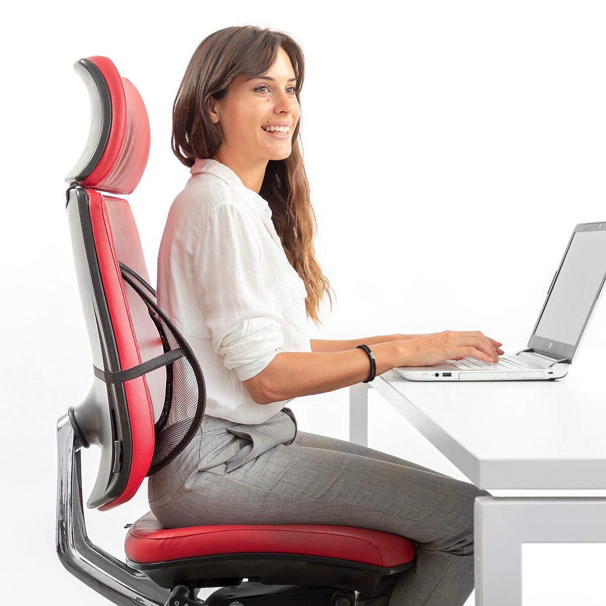 Respaldo Lumbar Portátil Transpirable Backonfy InnovaGoods Leroy