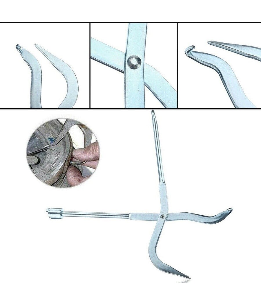 Trade Shop - Pinza Per Rimozione Istallazione Molle Molla Freni A Tamburo Auto 30cm A.19687 - - 2