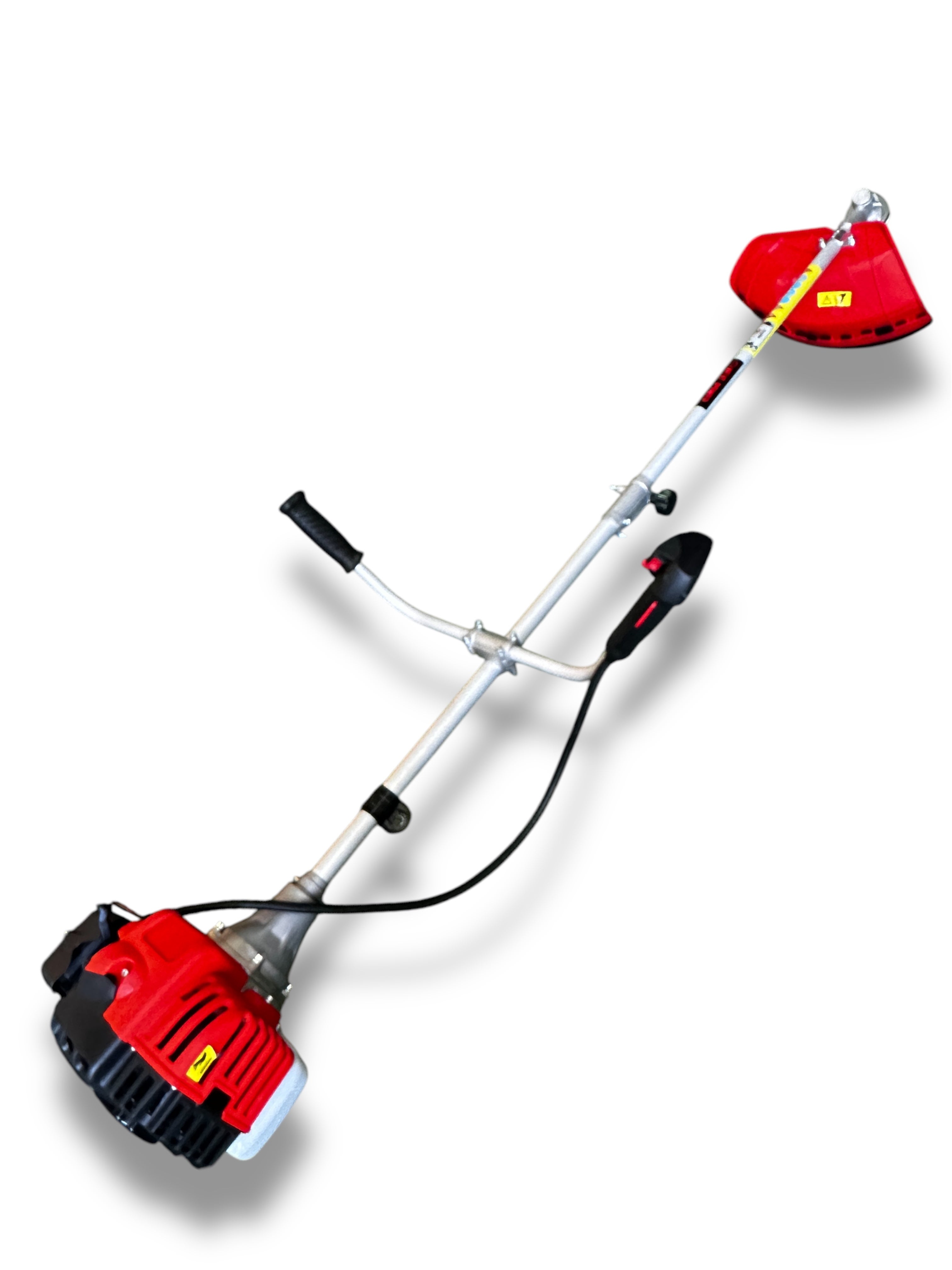 Desbrozadora de Gasolina de 52cc y 3cv, Motor 2 Tiempos, con 7 Accesorios Intercambiables, arnés y Barra Divisible, desbrozadora 7 en 1