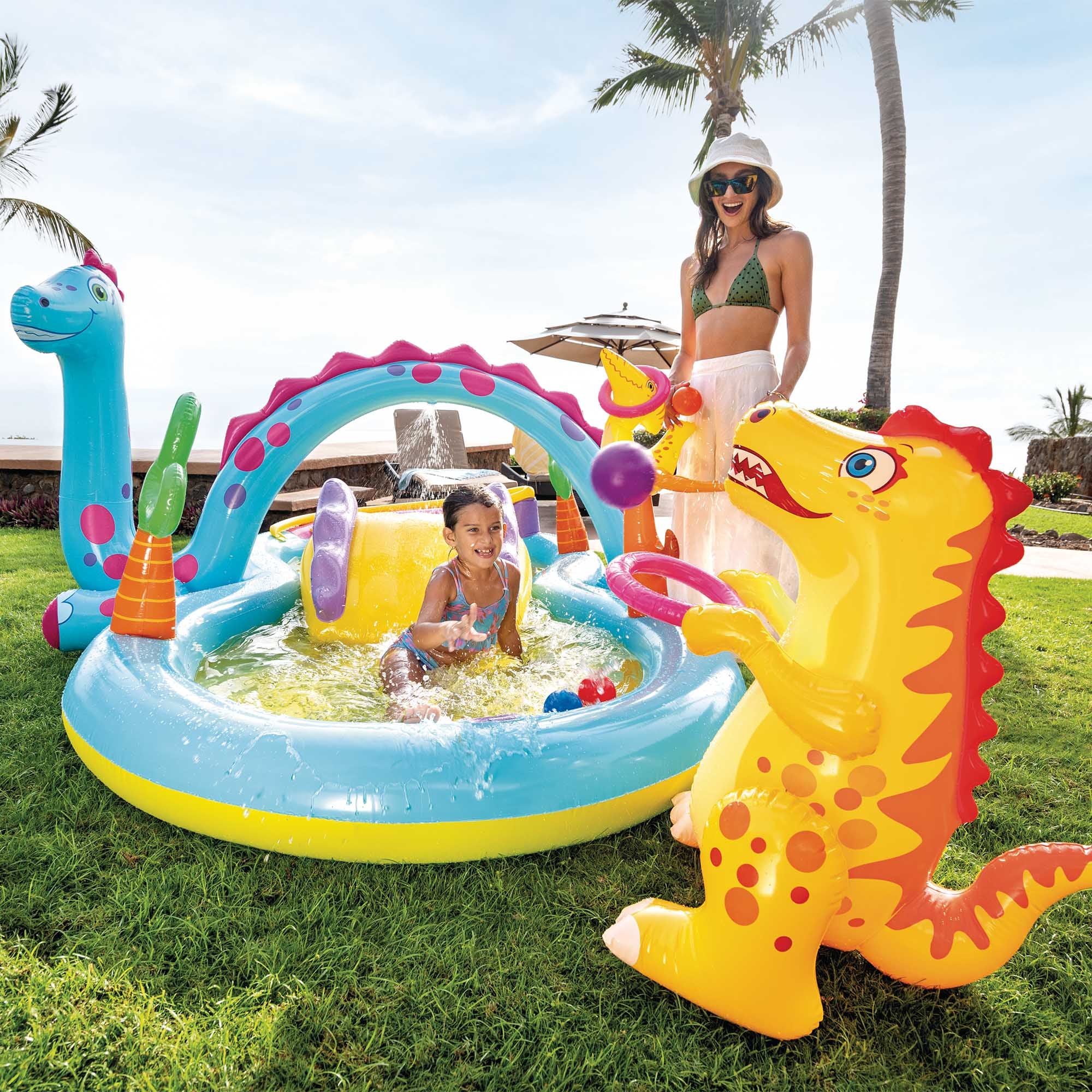 Aire de jeu dinoland - Intex - 7
