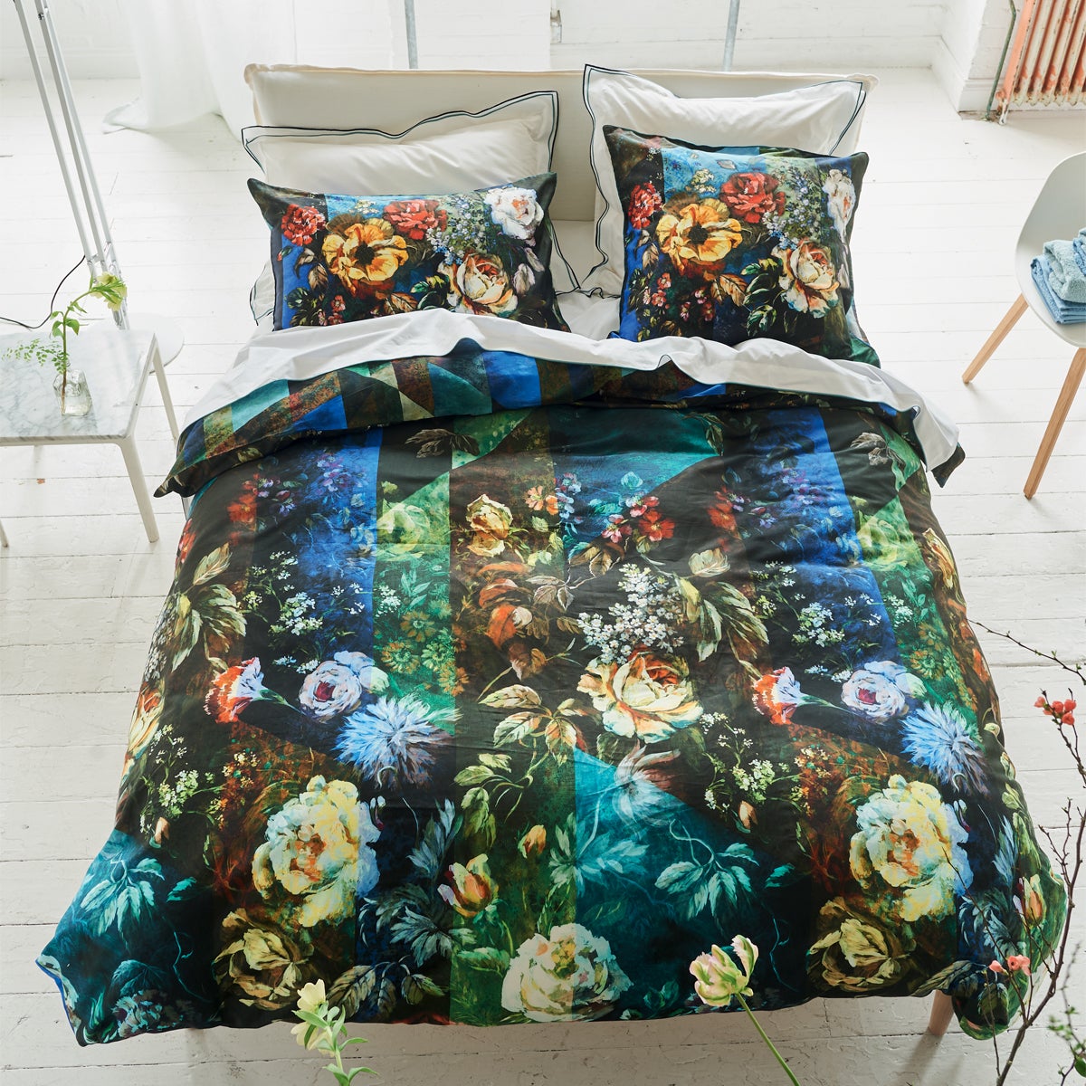 Housse De Couette Imprimé 3D Parure De Lit Double RHODAN - Housse De Couette 3D 320x200cm Taies 80x80cm Parure 3 Pièces Polyester Doux