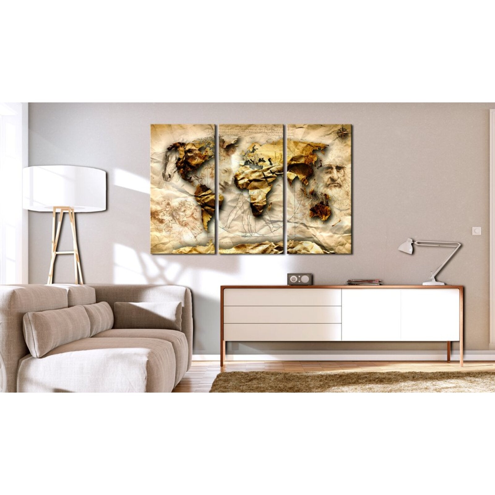 Tableau anatomie du monde - 120 x 80 cm - 2