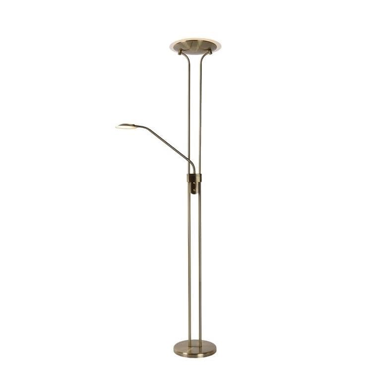 Lampa podłogowa stojąca Champion mosiądz LED 20W 3000K 1600lm wym: 180 x 30 x 50 cm metal Lucide
