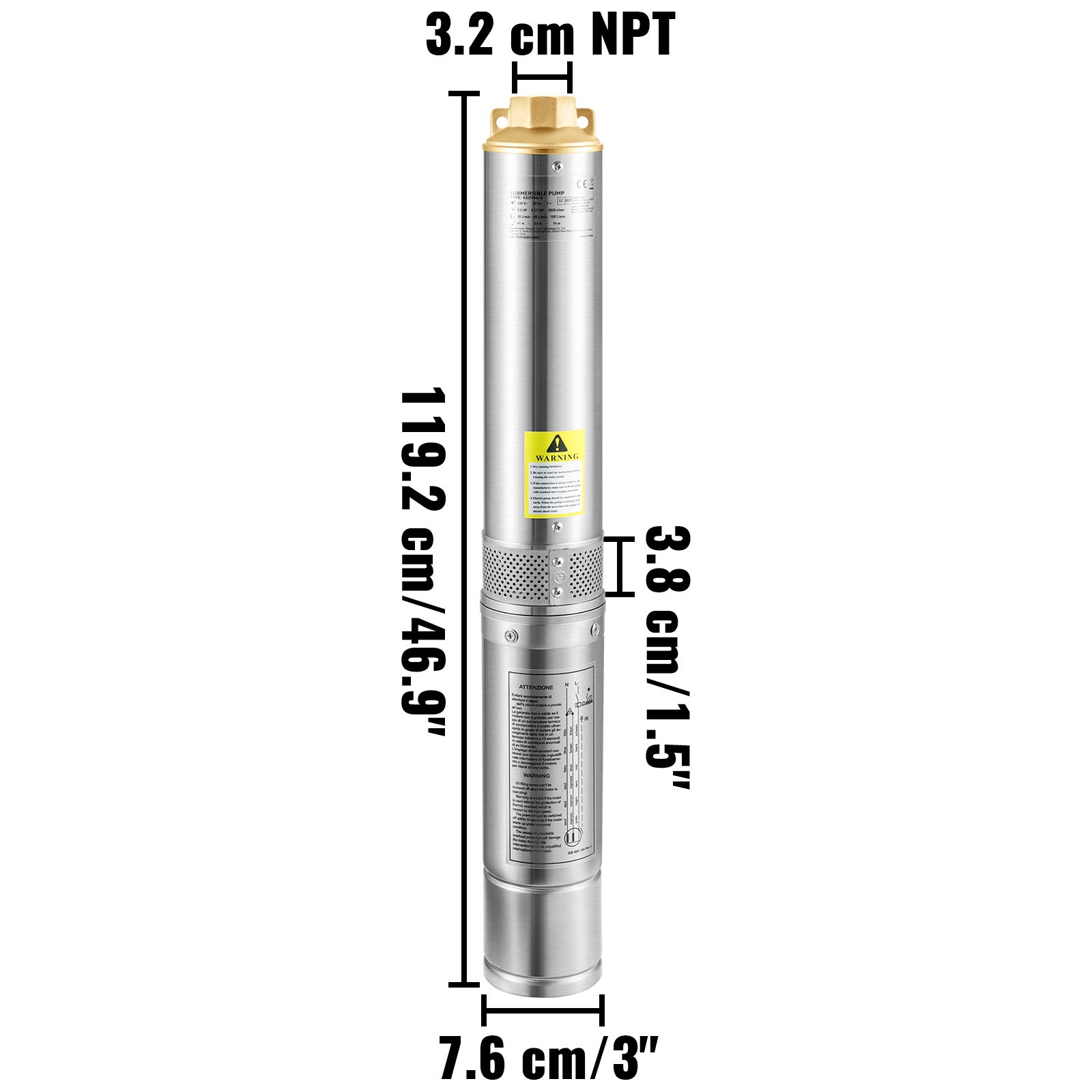 Punto De Pozo De Plástico Resistente A La Corrosión - 1-1/4 Pulg X 48 Pulg, Compatible Universal, EAN 7445035892825
