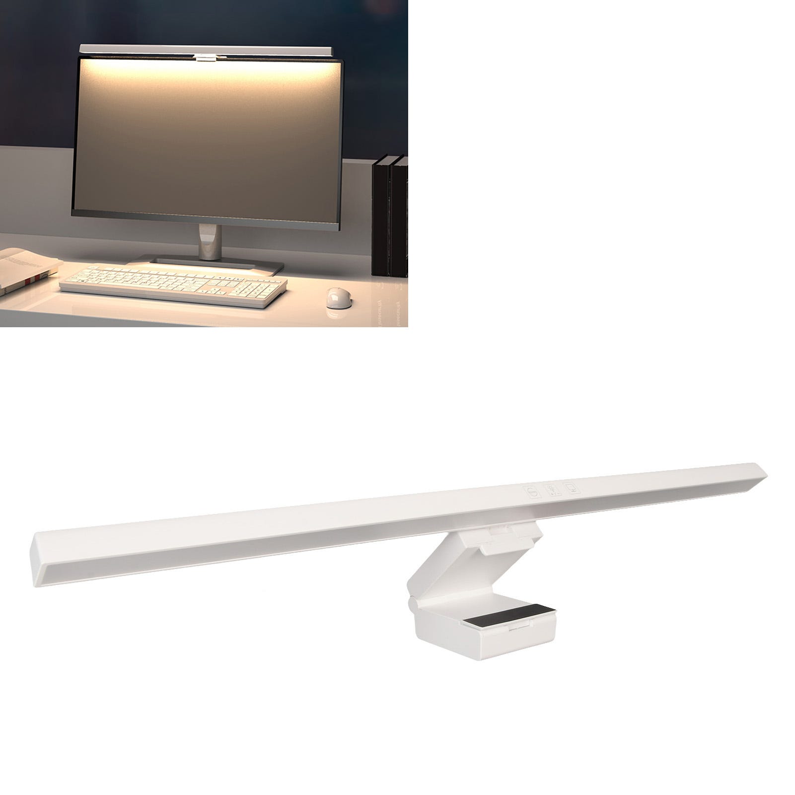 Lampada da scrivania a LED, barra luminosa regolabile per schermo del computer, lampada da lavoro elettronica da lettura da 50 cm, controllo touch | Leroy Merlin Lampada da scrivania a LED, barra luminosa regolabile per schermo del computer, lampada da lavoro elettronica da lettura da 50 cm, controllo touch | Leroy Merlin