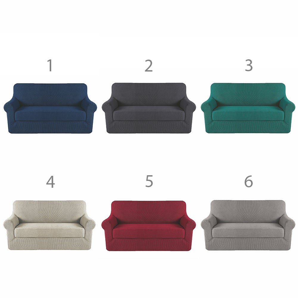 Copridivano 2 posti elasticizzato 126x215 cm - Assortito - 2