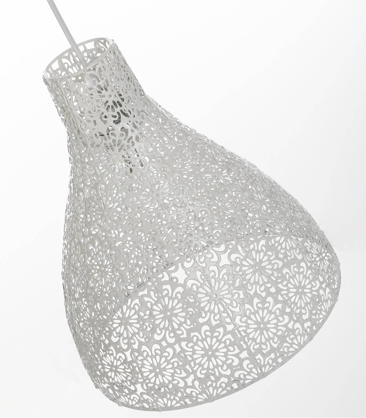 suspension zephir blanc, métal, diam. 28 cm, - 3