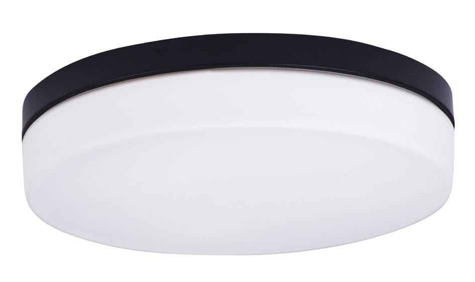 Plafon Oda okrągły czarny 3xE27x40W wym: 9 x 40 cm IP44 metal Maxlight