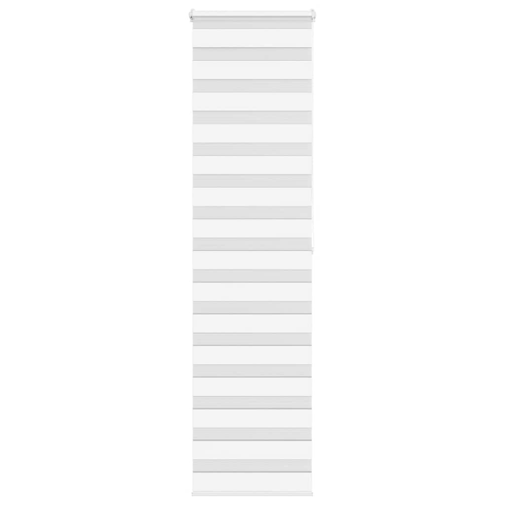 Roleta zebra, biała, szerokość tkaniny 55,9 cm, poliester vidaXL
