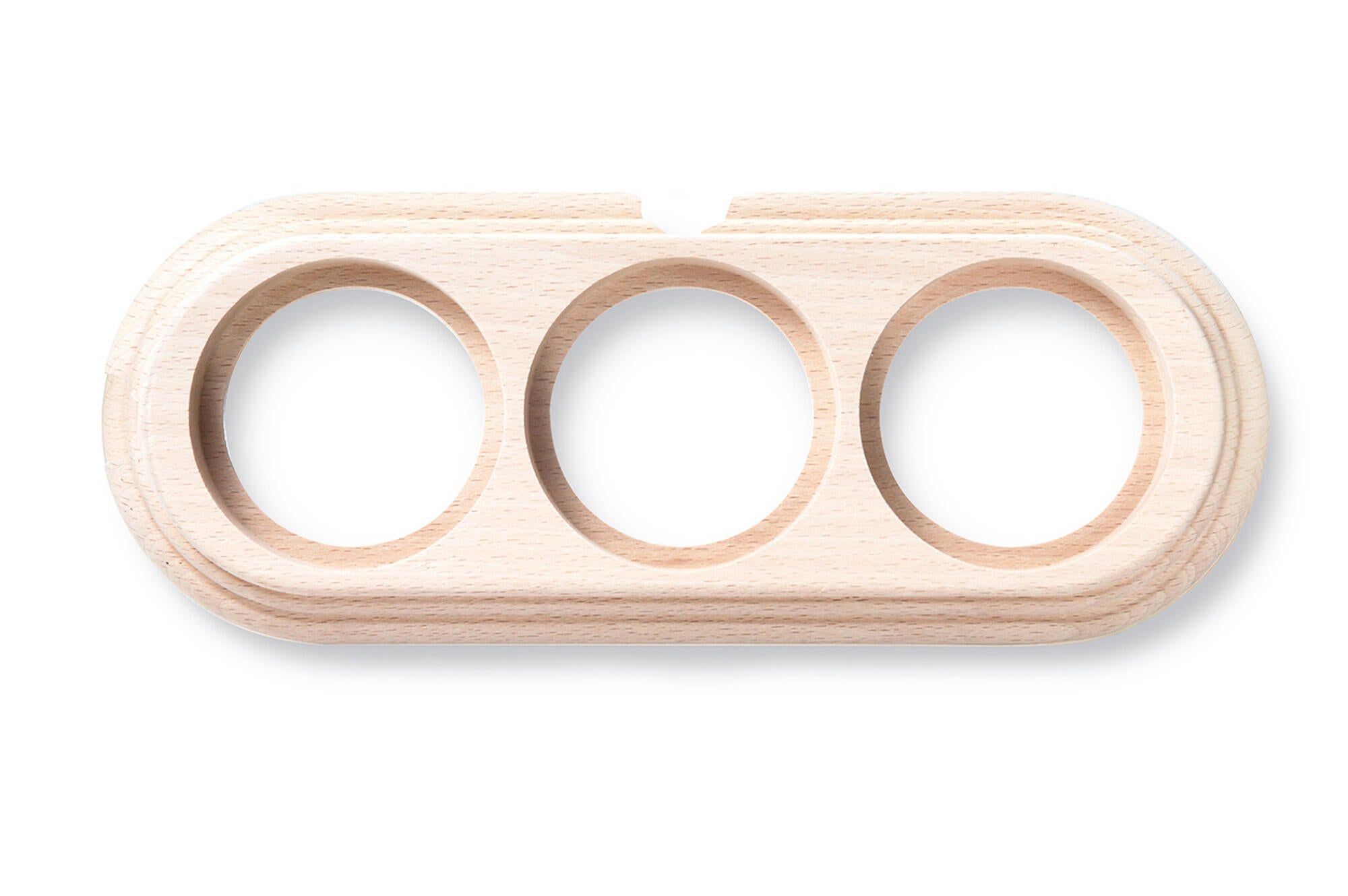 Socle triple horizontal en hêtre naturel FONTINI Garby | Leroy Merlin