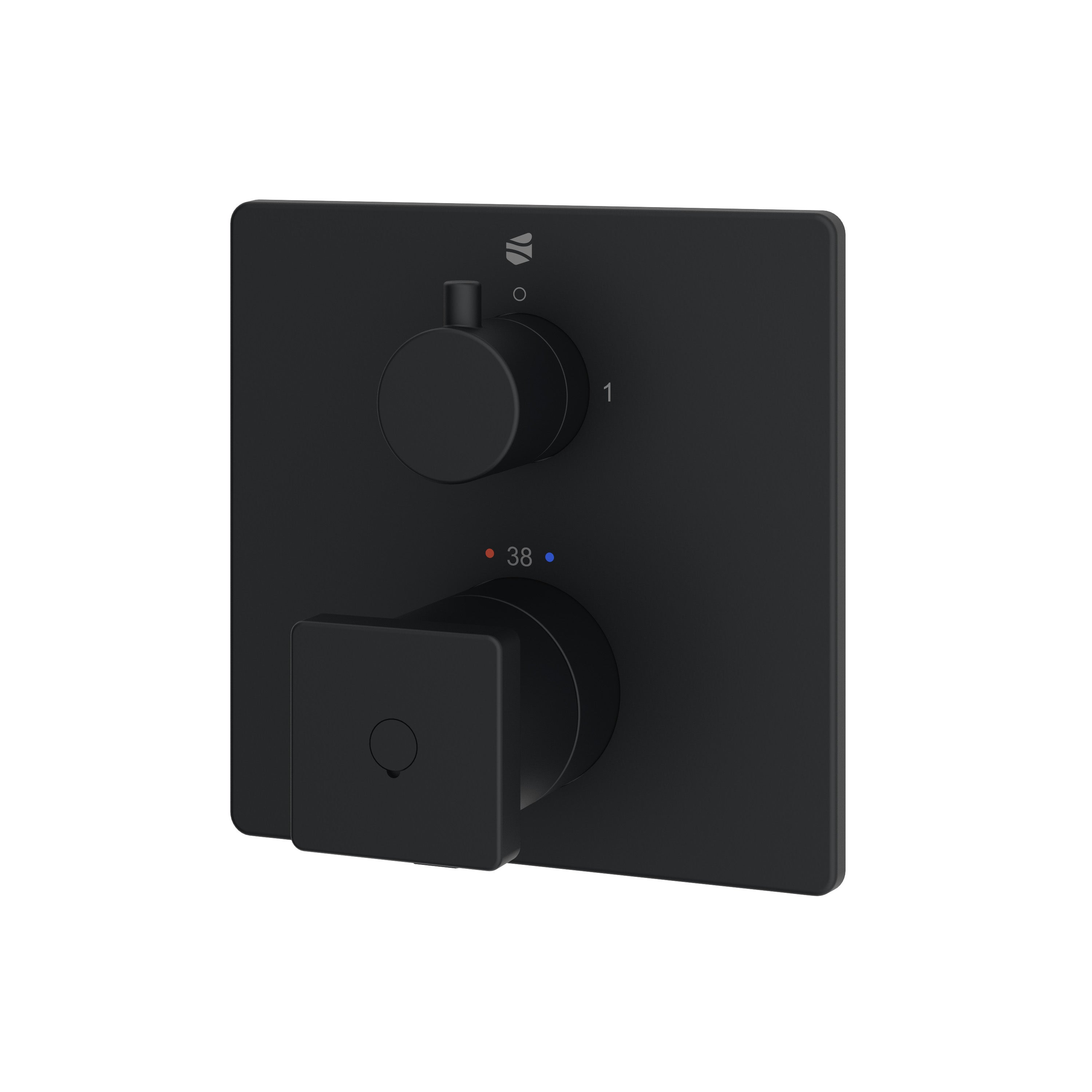 Bernstein Bateria termostatyczna podtynkowa LAVOA czarna 1 odbiornik wody