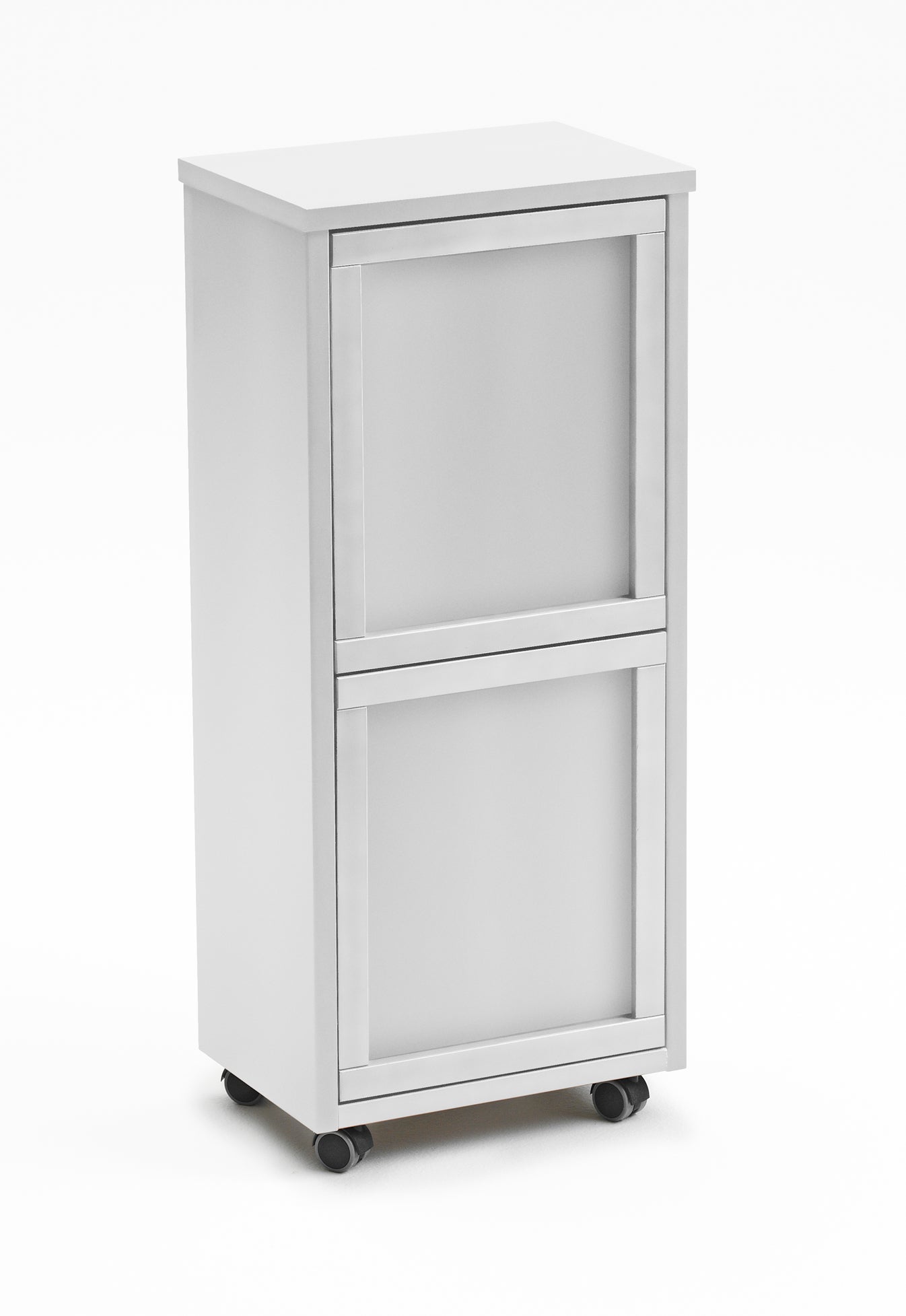 ARIT - Rangement Madeira 2, armoire de tri, 2 poubelles amovibles de 12 l - couleur blanche - 2