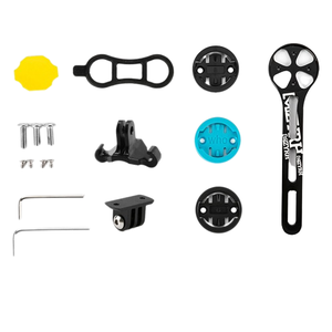 Supporto Per Computer Bici E Garmin - Estensione Manubrio In Fibra Di Carbonio - Leggero 70g E Resistente - Nero