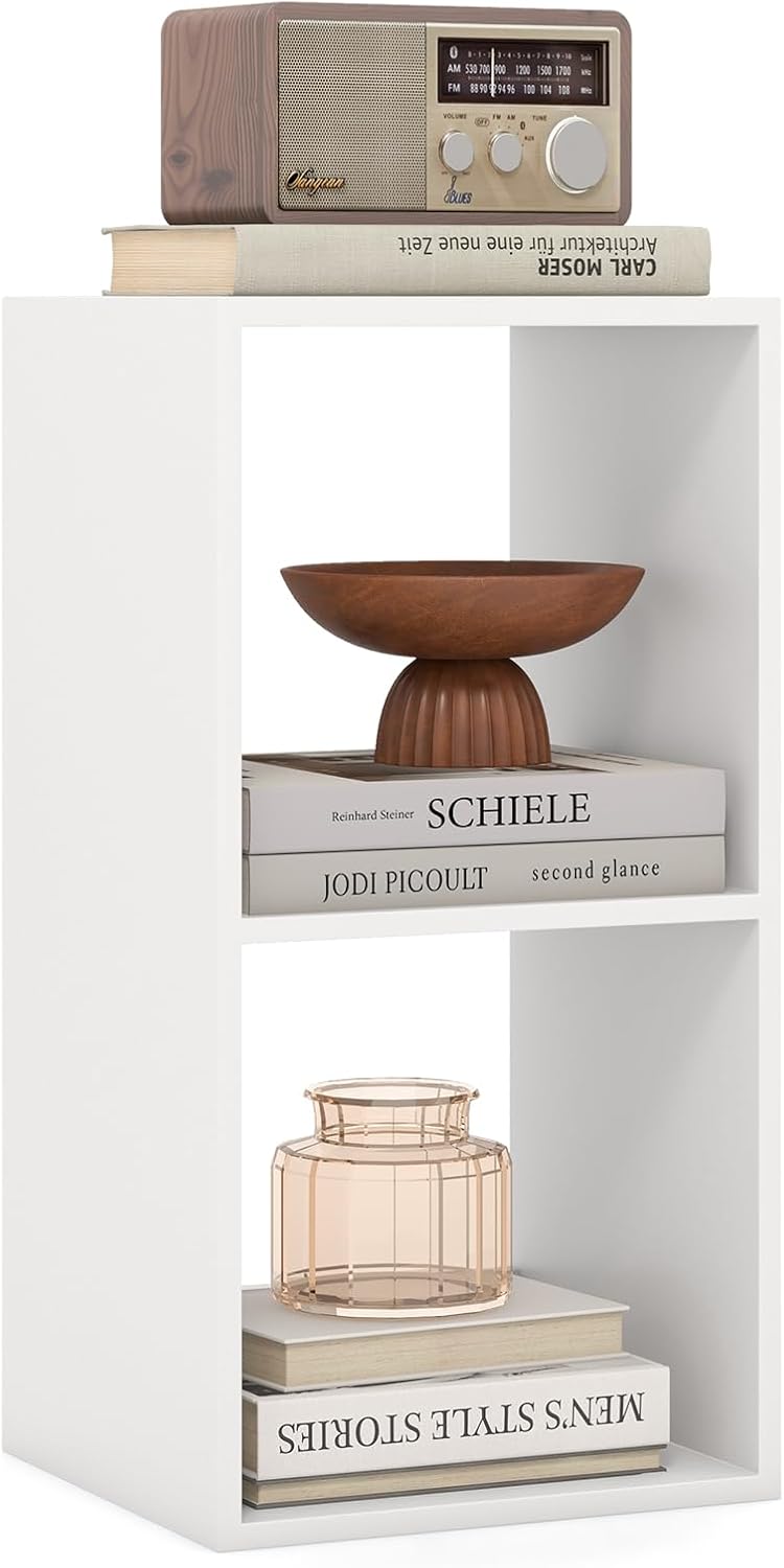 Bibliothèque COSTWAY - 3 Niveaux - Étagères Réglables - Dispositif Anti