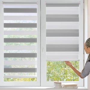 Store Plissé Occultant Sans Perçage Liveinu 80x220cm Gris - Protection Thermique Et Lumière Pour Fenêtres