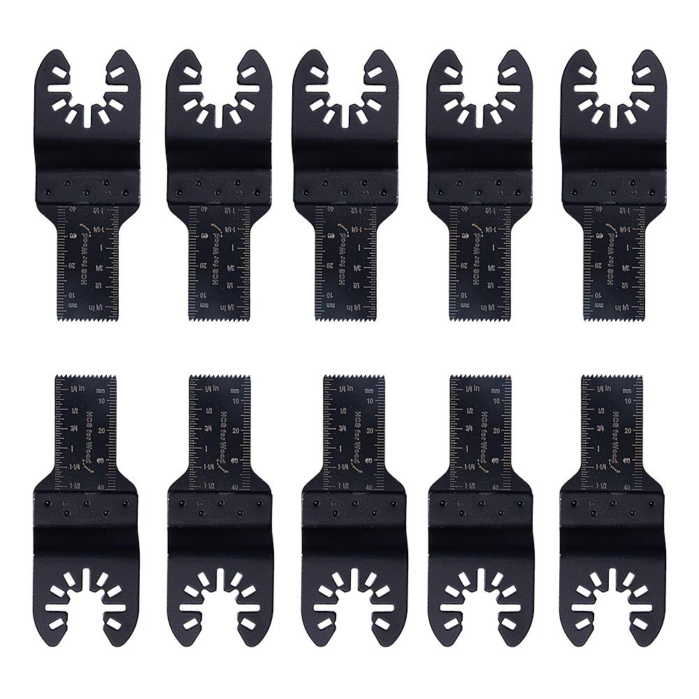 Standardowe brzeszczoty do pił oscylacyjnych 3/4" (opakowanie 10 szt.) do maszyn Black &amp; Decker, Bosch, Porter, Craftsman, Fein, Multimaster, Rockwel