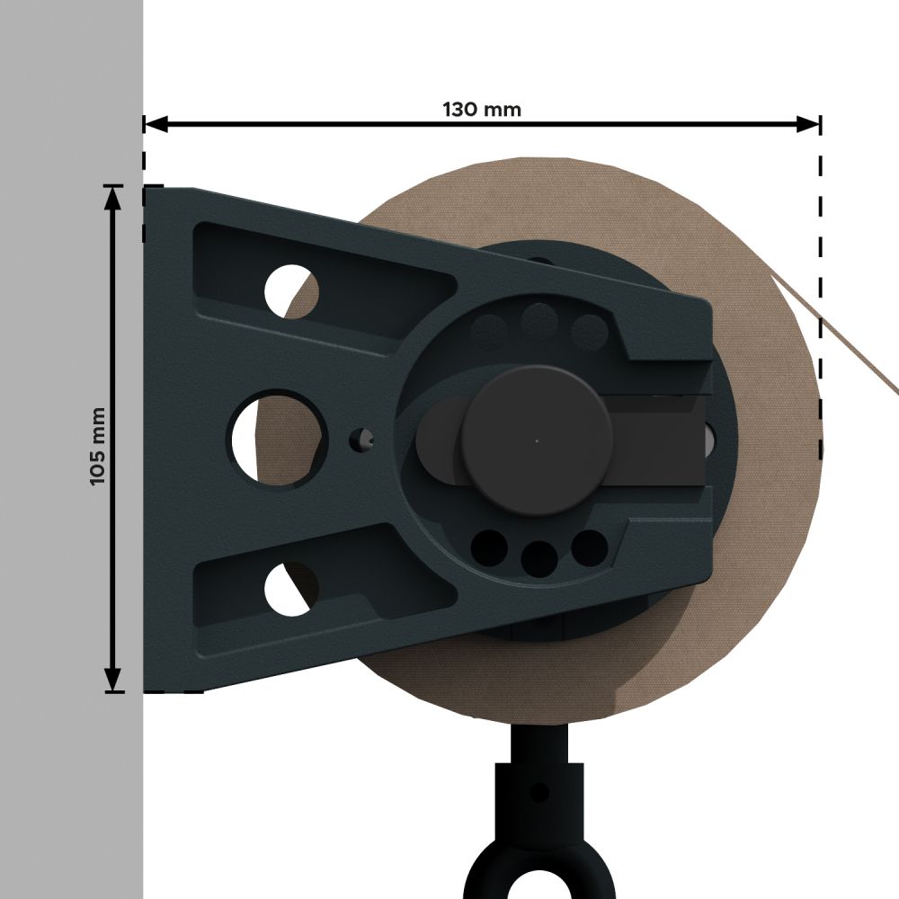 MILAN - Store projection simple (Taupe - Gris anthracite RAL7016ST - 3.00m x 1.50m) - 4