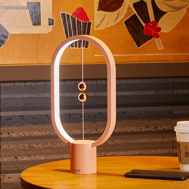 Balance magnétique demi-air LED bureau lampe magnétique Levitation ...