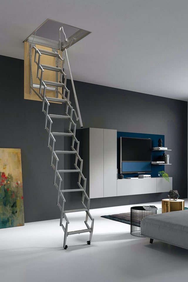 Readiness | Escada Retrátil Manual Pantógrafo Para Sotão alt 280 cm | 50x70cm