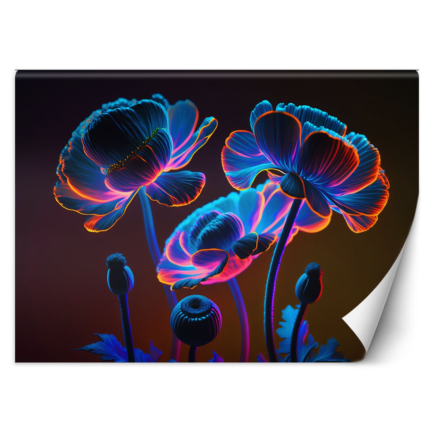 Fototapeta, Neonowe kwiaty natura 150x105