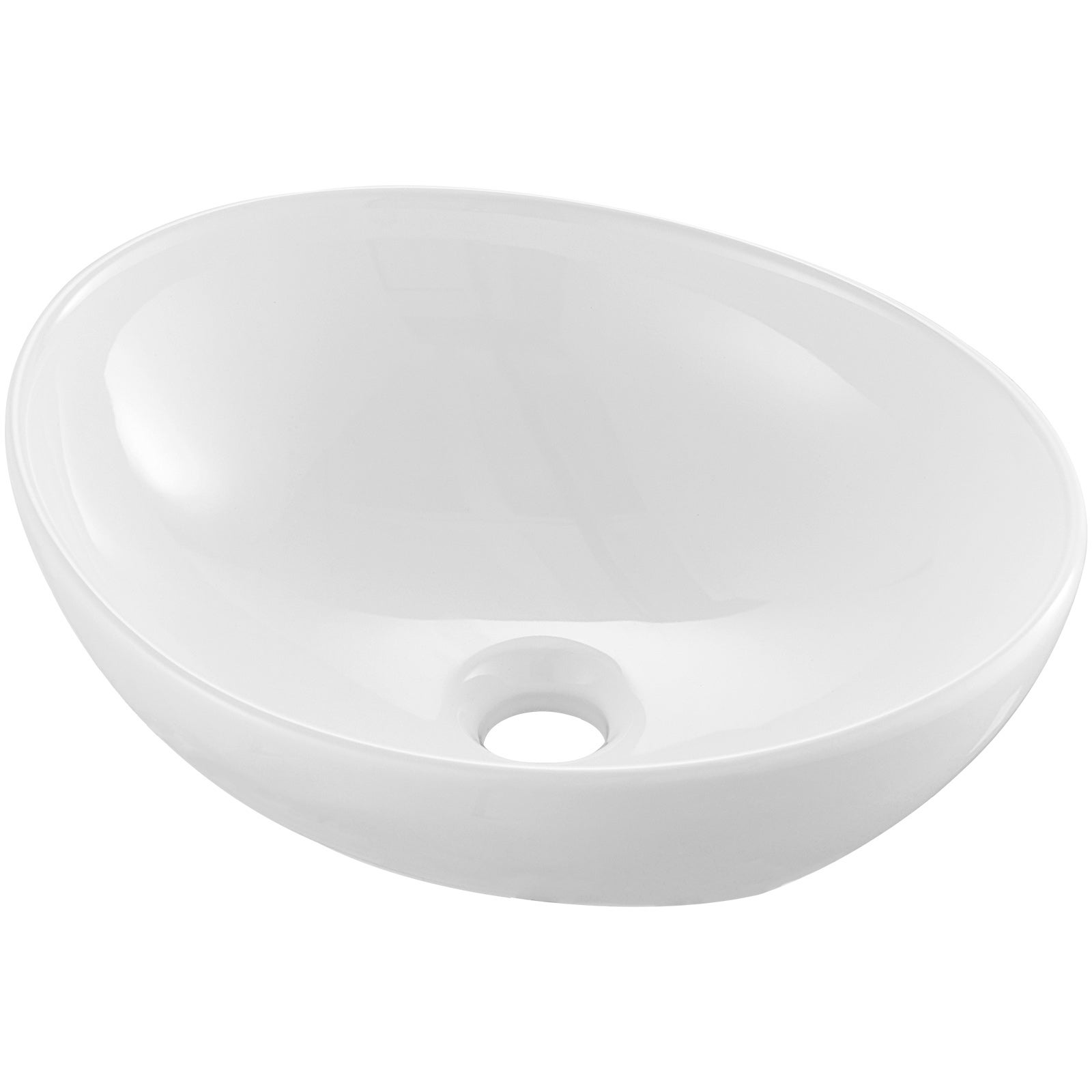 Lavabo oval em cerâmica SucceBuy 16