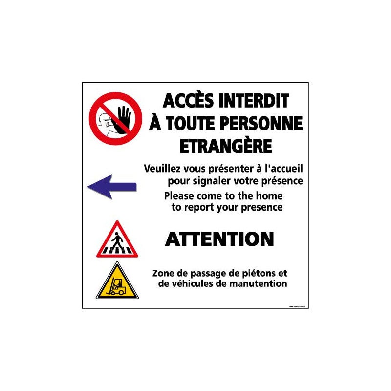 Panneau Propriété privée sous Surveillance vidéo accès Interdit