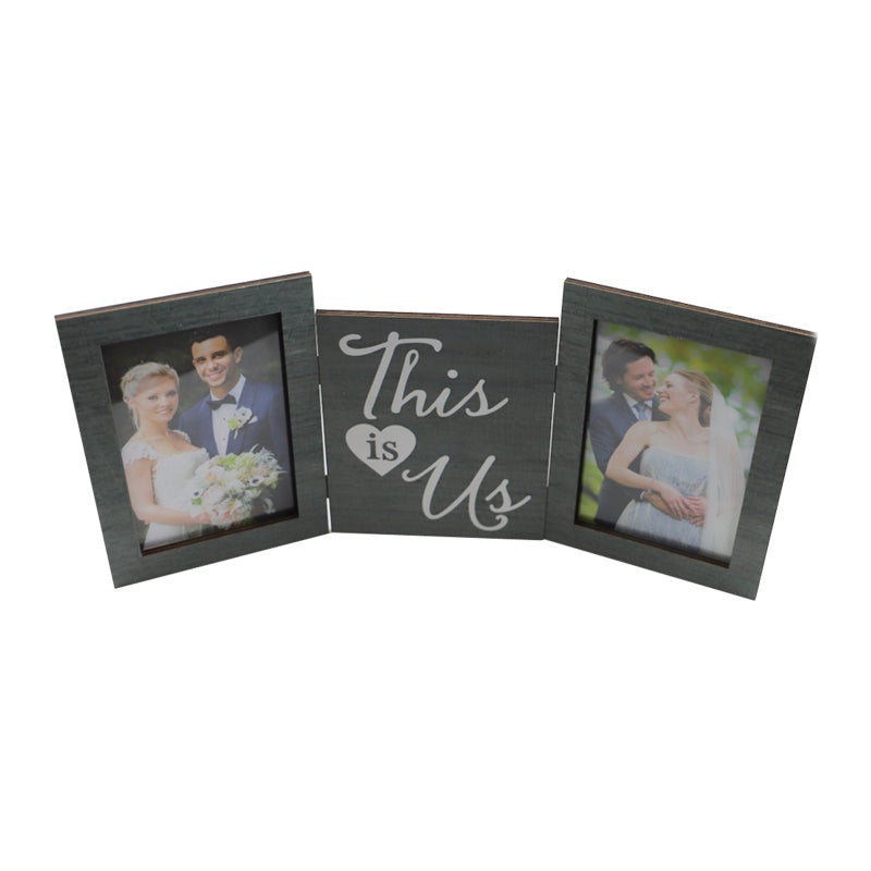 Cadre photo pliable pour 4 photos : 10 x 15 cm Cadre en verre Charnière Cadre d'art Cadre de collection (4