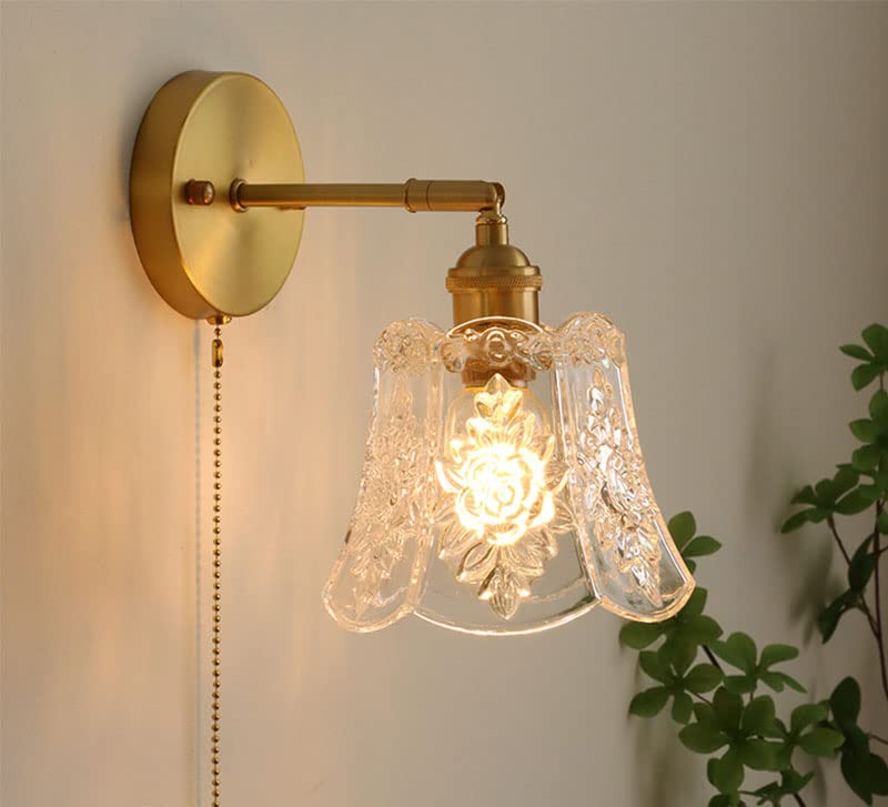 Fusion Applique Murale Intérieure avec Interrupteur à Tirette - Industrielle Vintage Lampe Murale en céramique blanche - 1pcs