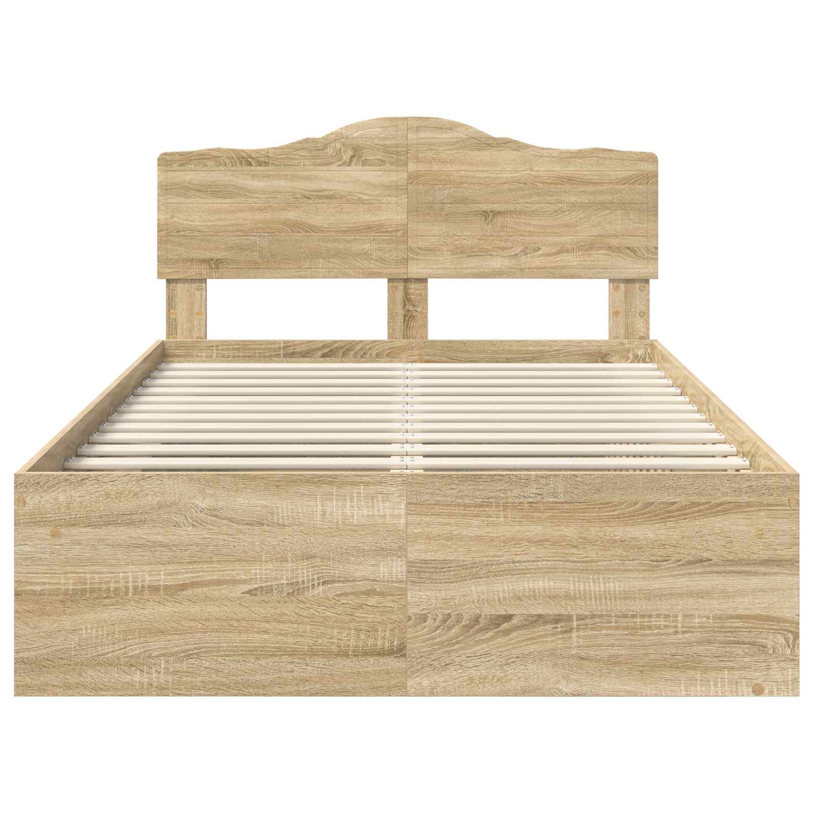 Cadre de lit en bois de pin massif, pour la chambre, 120 × 200 cm - 7